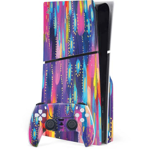 Kaleidoscope Brush Stroke by Etta Vee PlayStation PS5 Skins